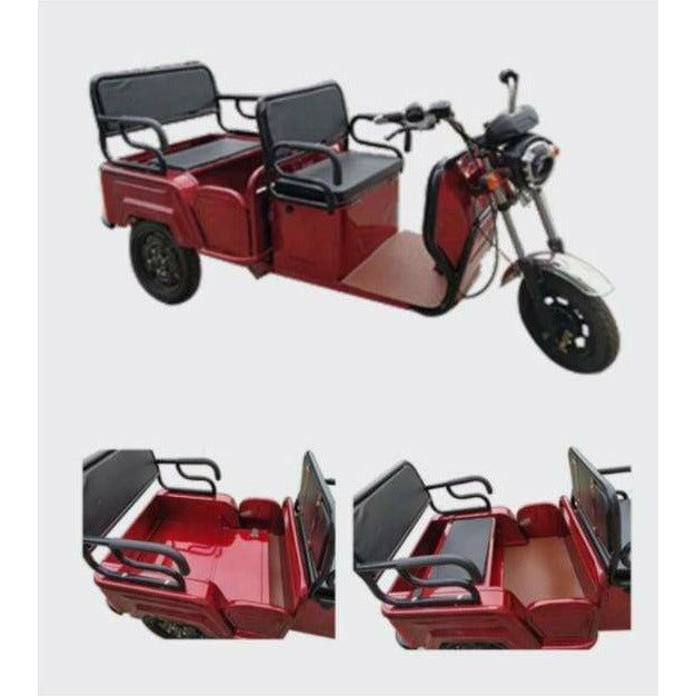 Pushpak 6000 60V/45Ah 1000W Multi-Passenger 3-Wheel Mobility Scooter