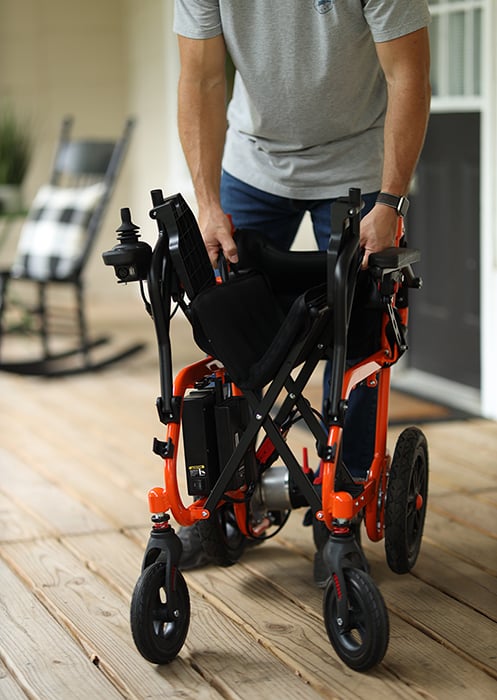SuperHandy GoRide Portable Power Wheelchair, 220 lb Capacity