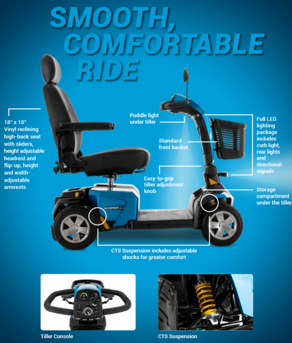 Pride Victory LX Sport 4-Wheel Scooter (S710LXW)