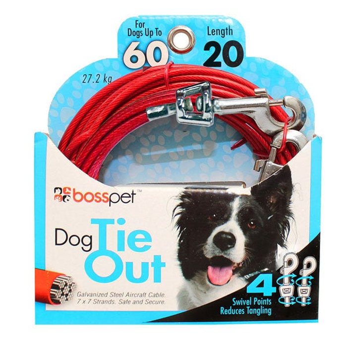 BP Tie-Out Swivel Snap 20ft Lrg