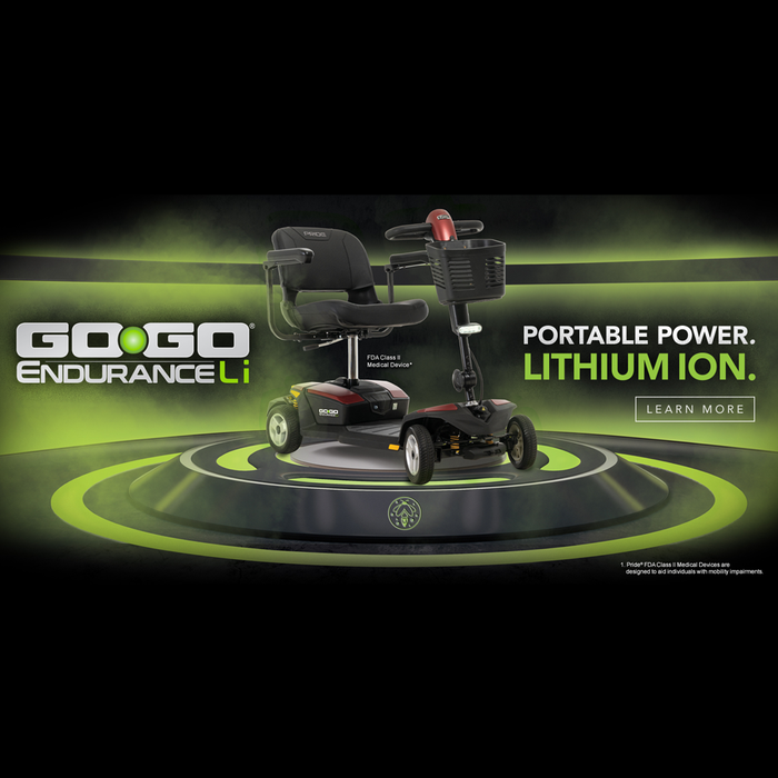 Pride Go-Go Endurance Li 4-Wheel Scooter (S54LXLIT)