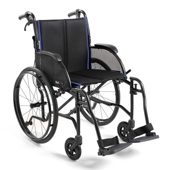 Feather Chair Lightweight Wheelchair, 13.5 lbs, Folding