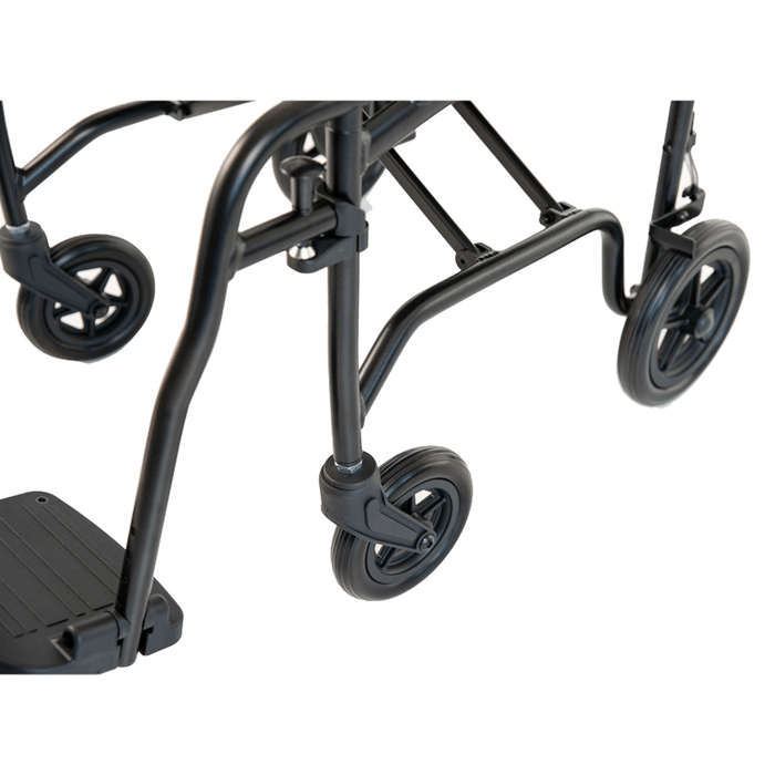 Feather Transport Wheelchair, 13 lbs, 18" Seat, 300 lb Capacity