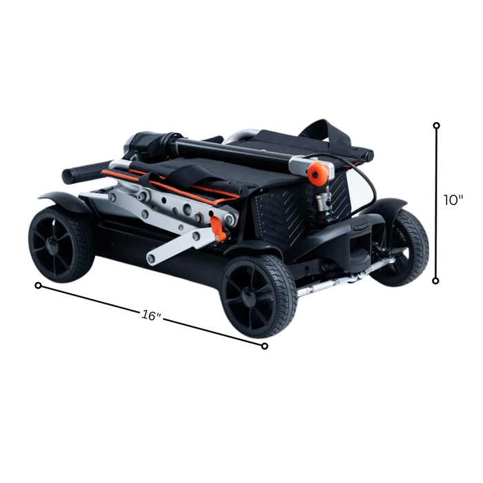 Feather 27X Scooter, Ultra-Lightweight Folding Travel Scooter