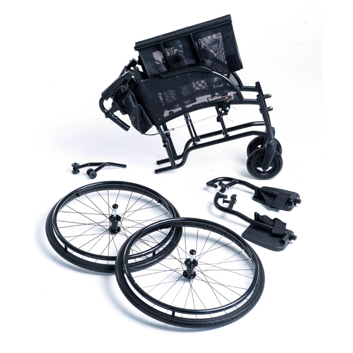 Feather Chair HD, Lightweight Heavy-Duty Wheelchair, 350 or 450 lb Capacity