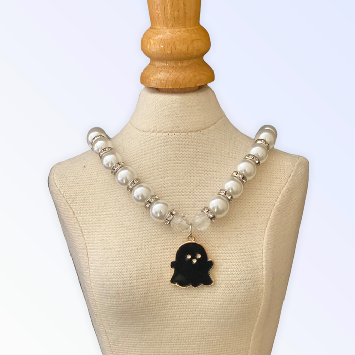 My Fa-BOO-Lous Pearl Ghost Necklace