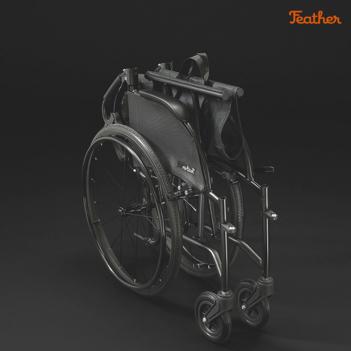 Feather Chair Lightweight Wheelchair, 13.5 lbs, Folding