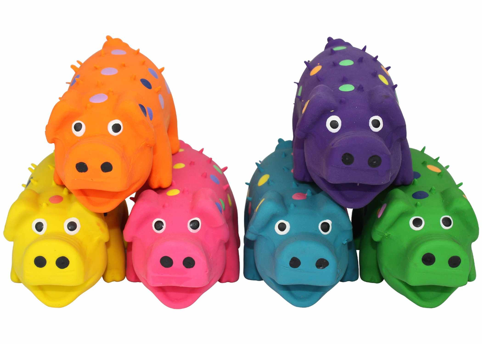 Multipet Globlets Latex Dog Chew Toy Assorted Colors