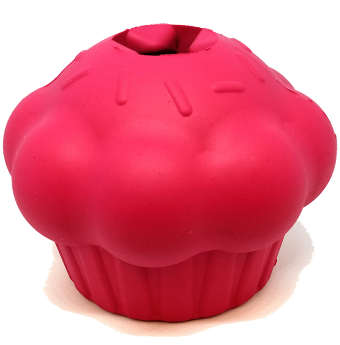 Cupcake Durable Rubber Chew Toy & Treat Dispenser