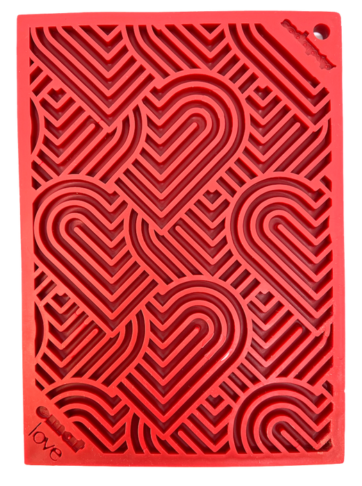 Heart Design "Love" eMat Enrichment Lick Mat