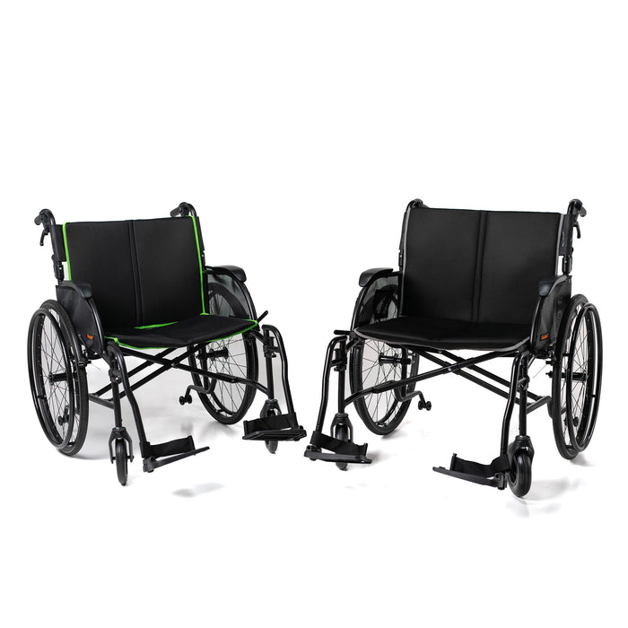 Feather Chair HD, Lightweight Heavy-Duty Wheelchair, 350 or 450 lb Capacity