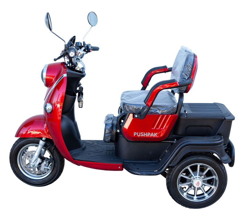 Pushpak 1000 48V/35Ah 650W Bariatric 3-Wheel Mobility Scooter
