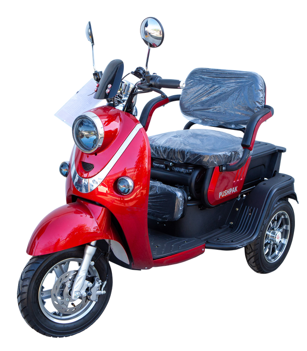 Pushpak 1000 48V/35Ah 650W Bariatric 3-Wheel Mobility Scooter