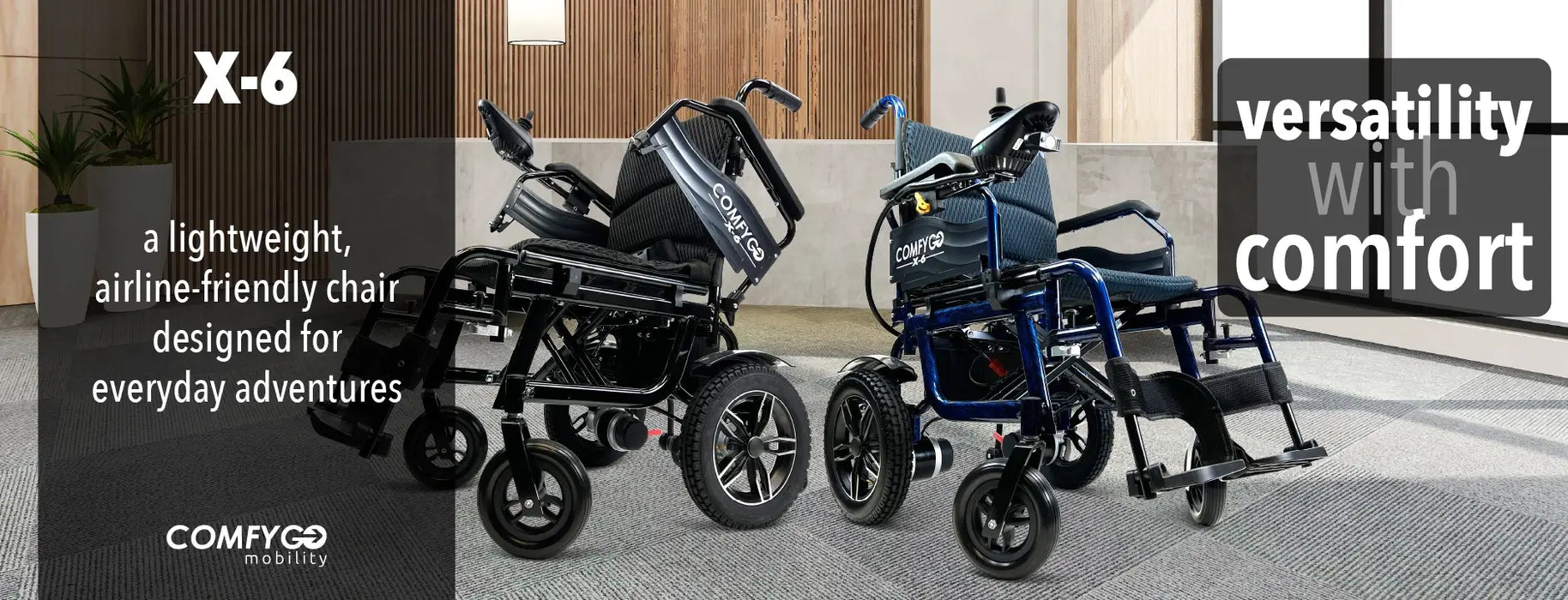 ComfyGO X-6 Lightweight Electric Wheelchair