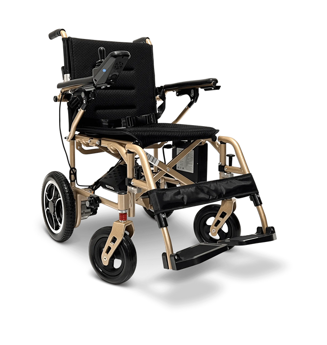 X-7 ComfyGO Lightweight Foldable Electric Wheelchair for Travel