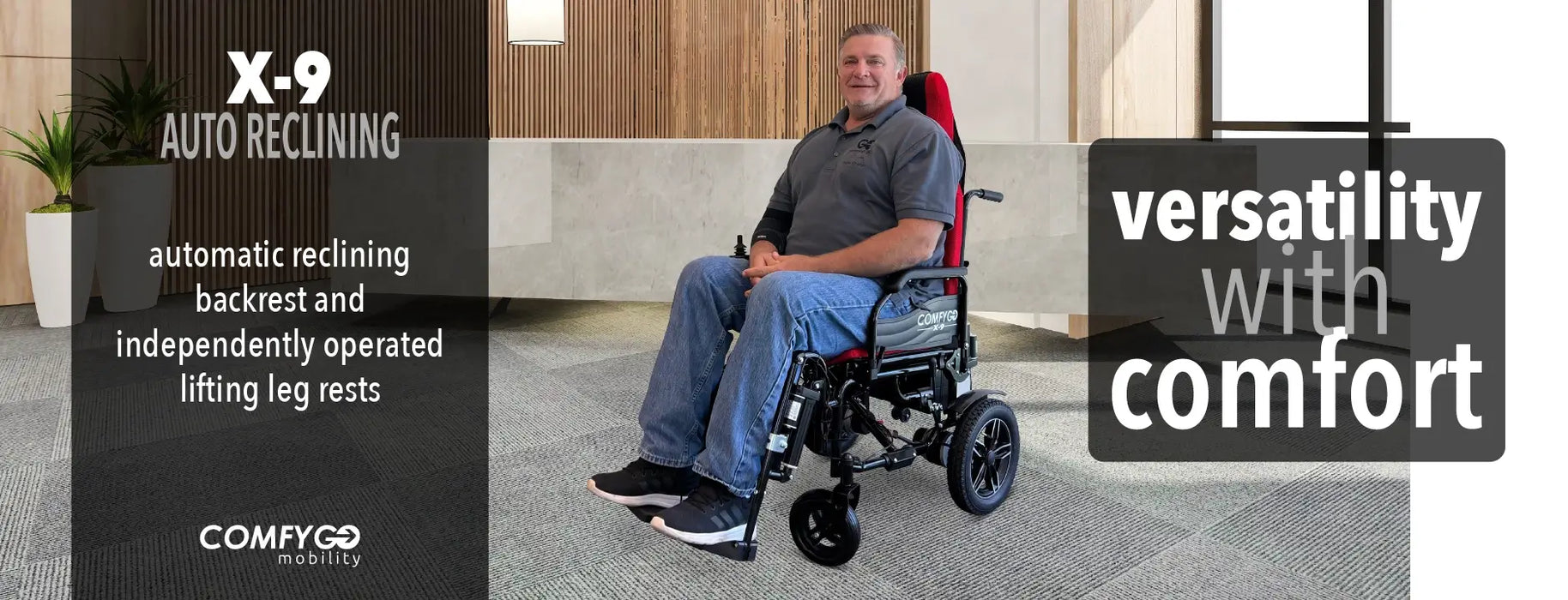 ComfyGO X-9 Remote Controlled Electric Wheelchair