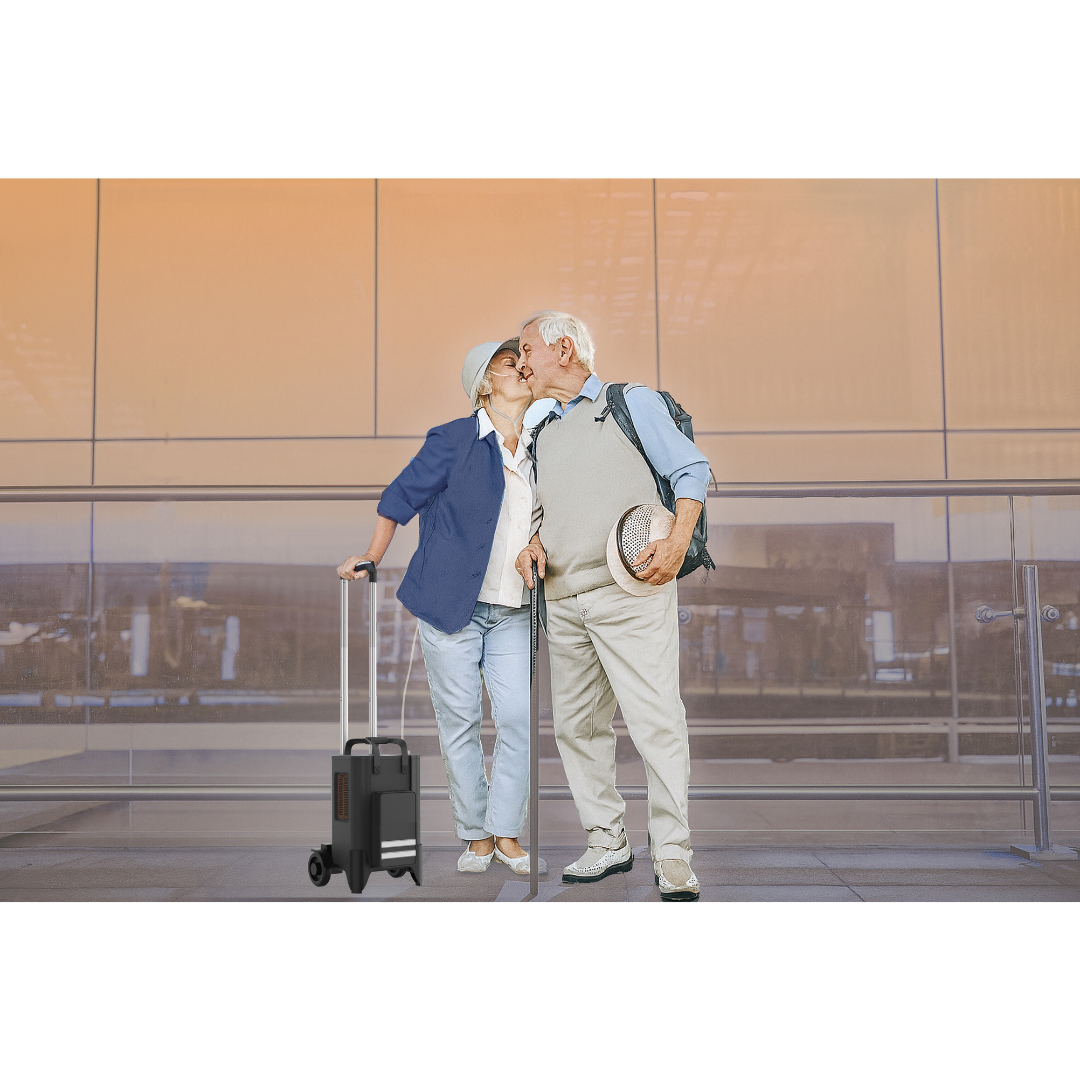 Travel-Ready with Bag and Rolling Cart Included