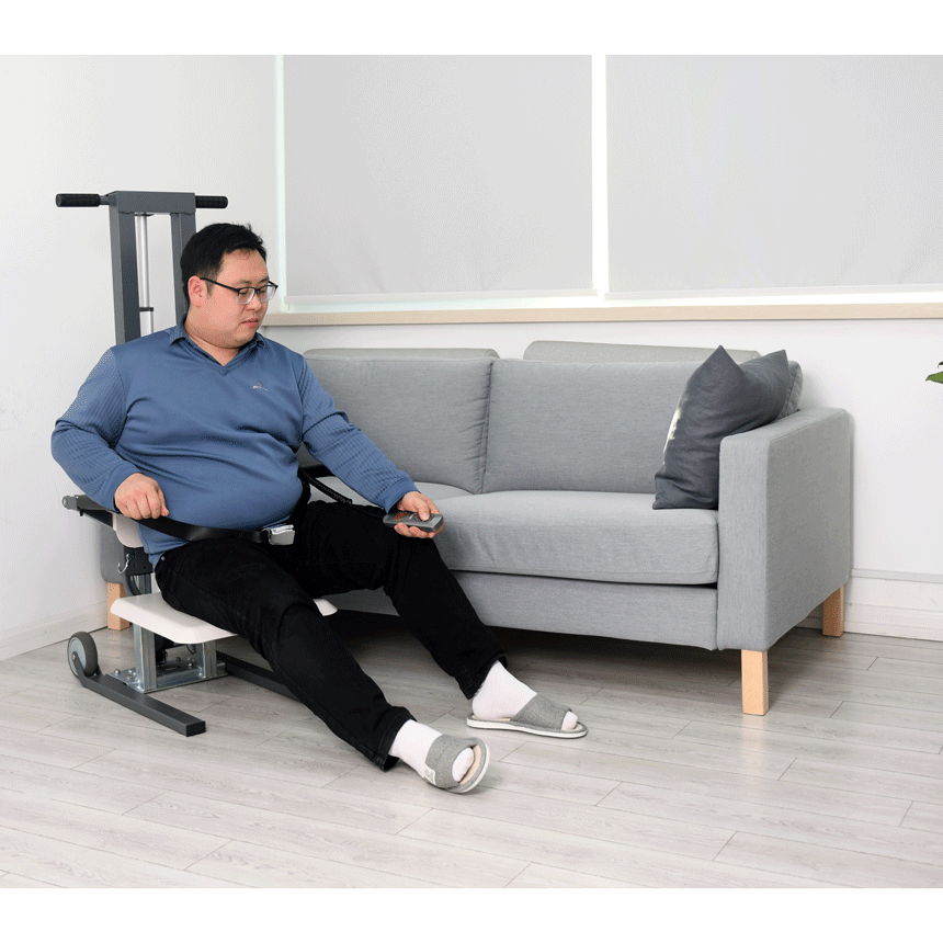 Built-In Safety Belt and Folding Armrests
