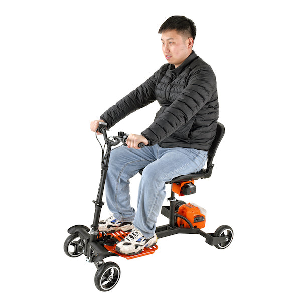 SuperHandy Passport Pro 4-Wheel Folding Mobility Scooter, Dual Battery - What's in the box