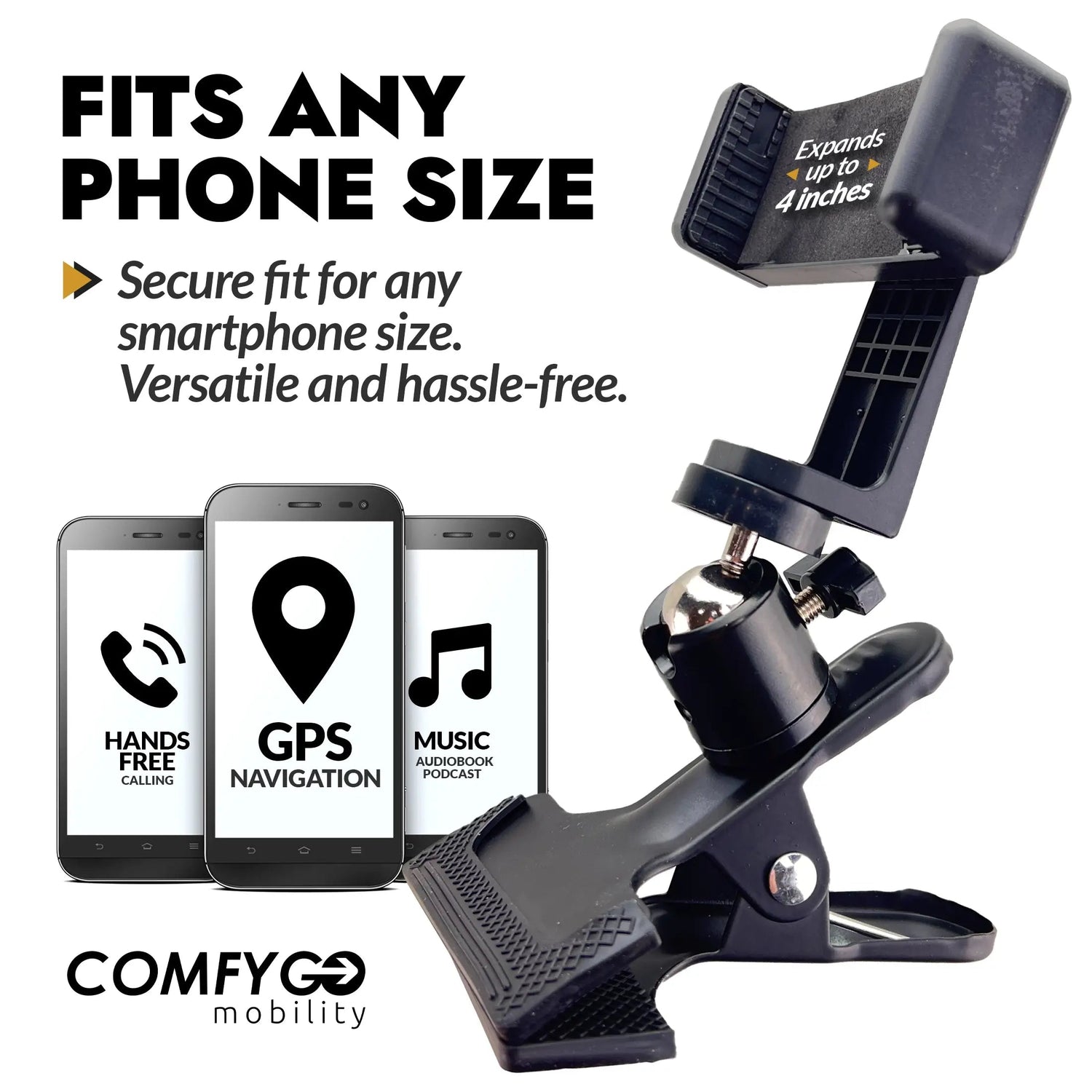 Adjustable Grip Fits Most Phones