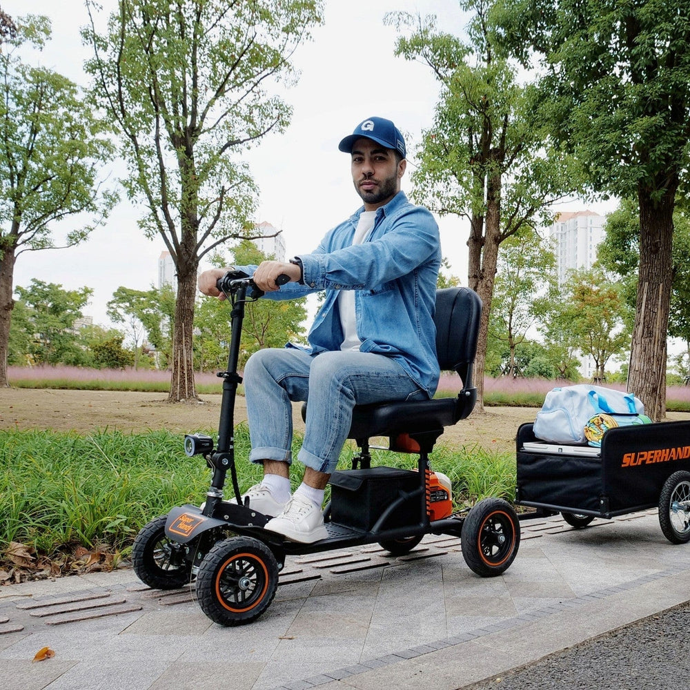 SuperHandy Explorer 4-Wheel Mobility Scooter, Foldable, 300 lb Capacity - What's in the box