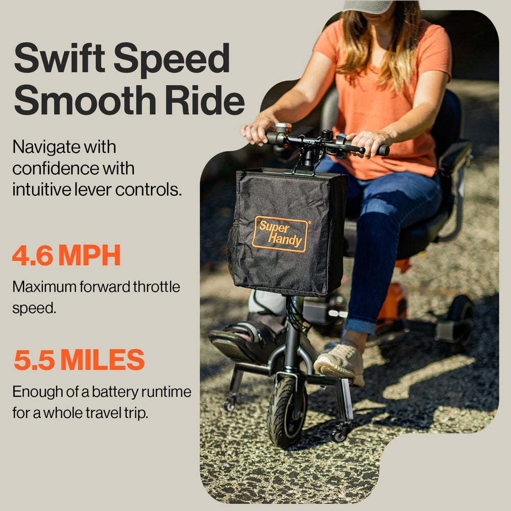 SuperHandy Passport Plus 3-Wheel Mobility Scooter, Foldable, 330 lb - What's in the box