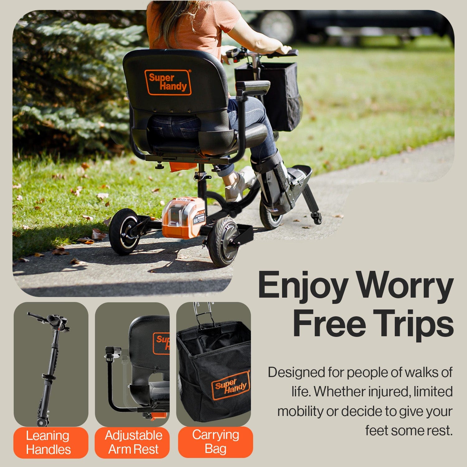 Folds Compact for Easy Travel and Storage