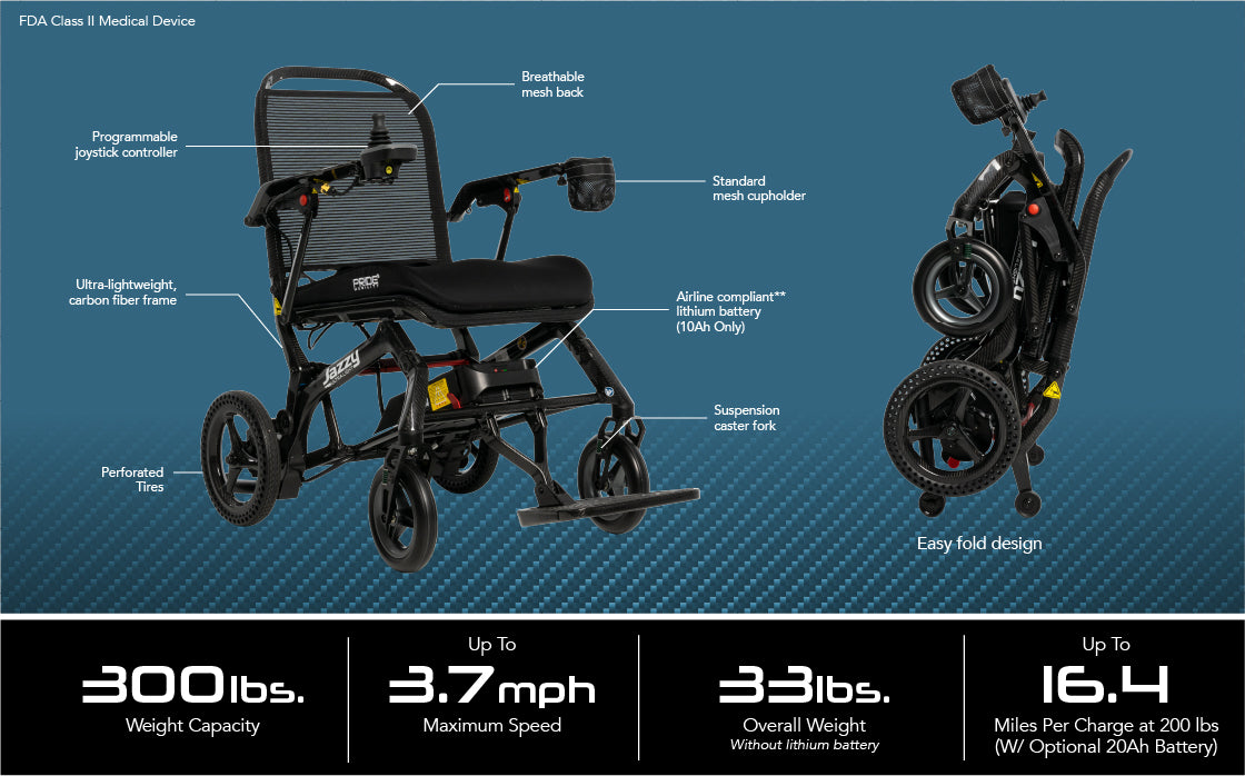 Pride Jazzy Ultra Light Power Chair (JZULIGHTMSMODEL)