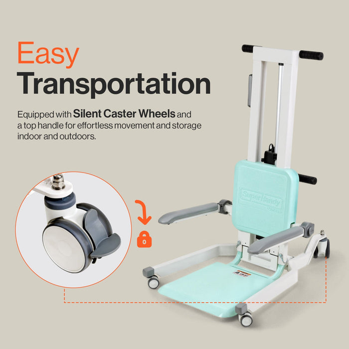 SuperHandy GoRise TX Floor Transfer Lift, 500 lb Capacity