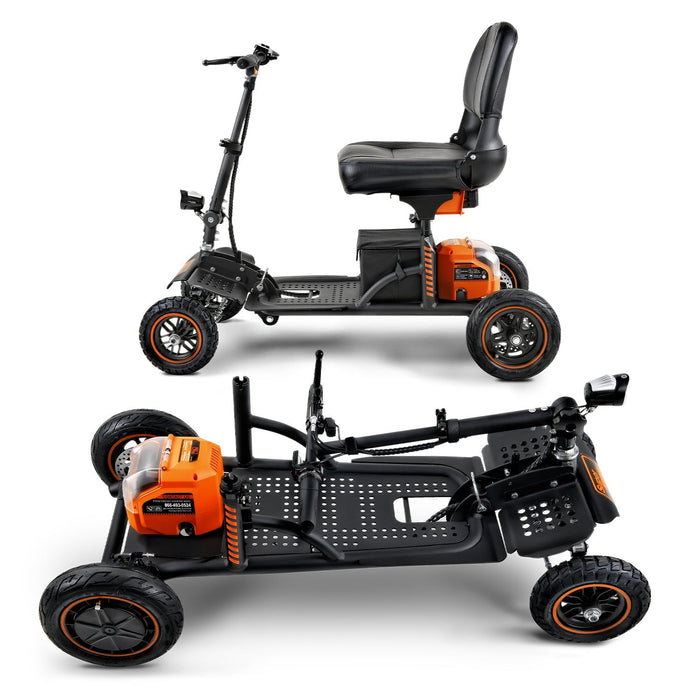 SuperHandy Explorer 4-Wheel Mobility Scooter, Foldable, 300 lb Capacity