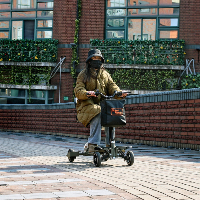 SuperHandy Passport Pro 4-Wheel Folding Mobility Scooter, Dual Battery