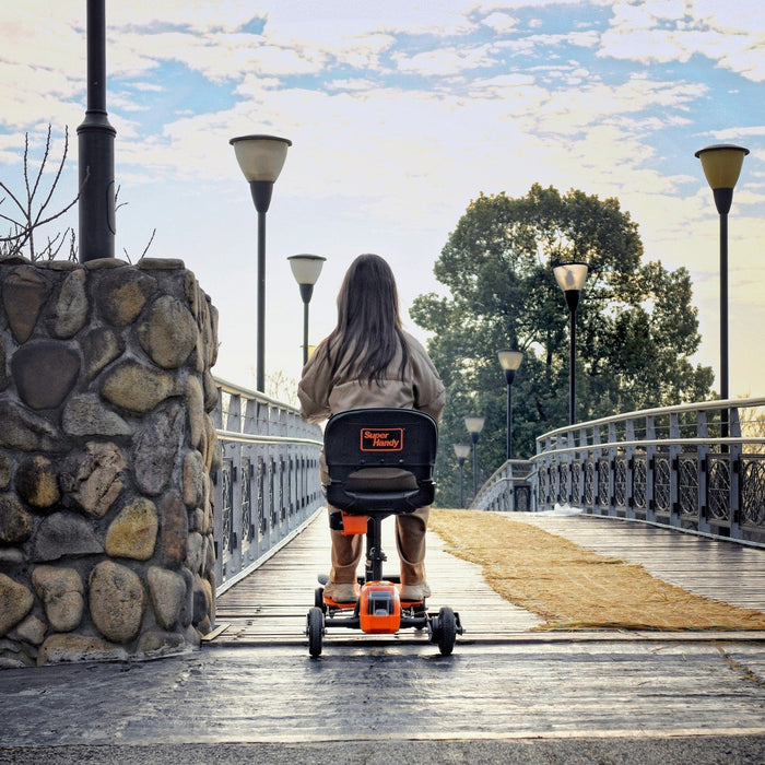 SuperHandy Passport Pro 4-Wheel Folding Mobility Scooter, Dual Battery