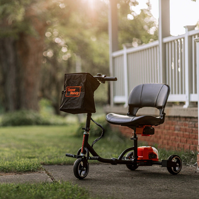 SuperHandy Passport 3-Wheel Mobility Scooter, Foldable, Dual Battery