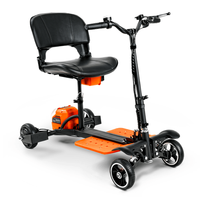 SuperHandy Passport Pro 4-Wheel Folding Mobility Scooter, Dual Battery