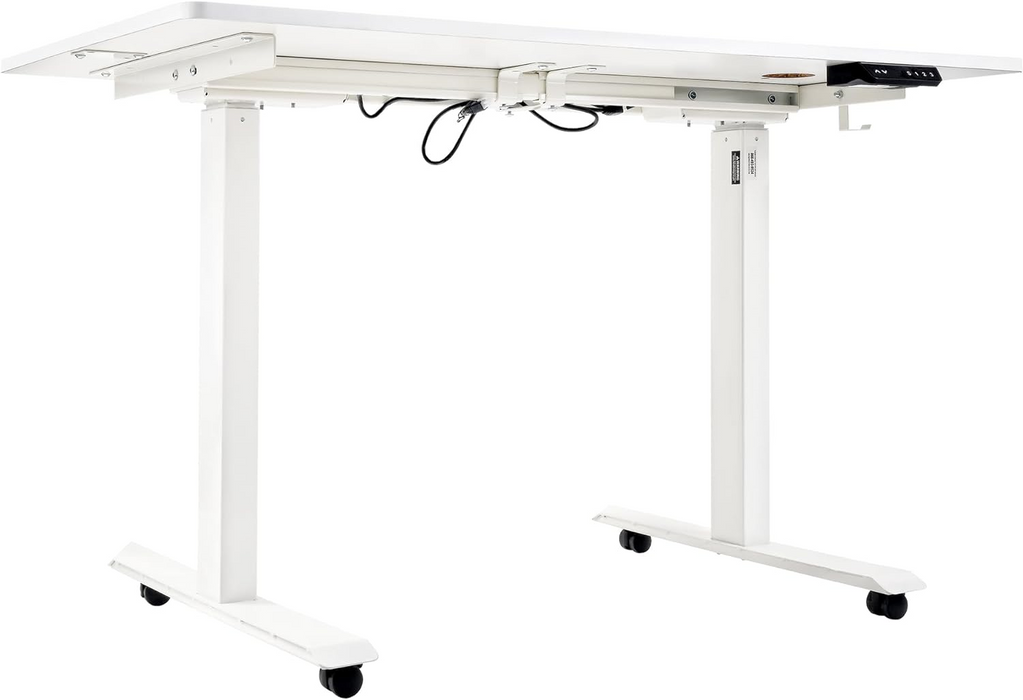 Super Handy GUT151 Standing Desk 48'' x 30'' with Wireless Charging 3 Memory Presets Adjustable Height up to 49'' White New