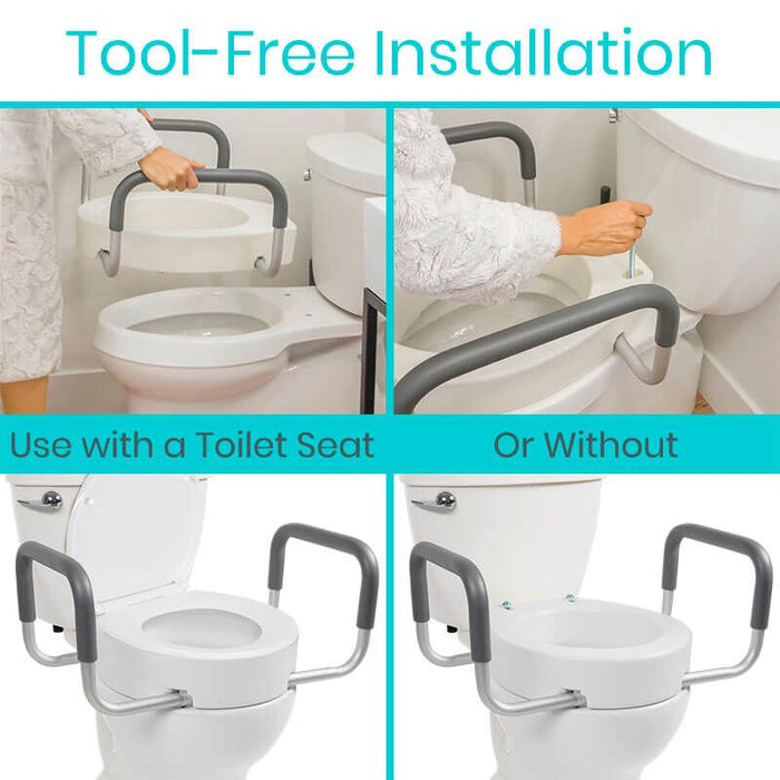 Toilet Seat Riser with Arms - toilet-seat-riser-arms