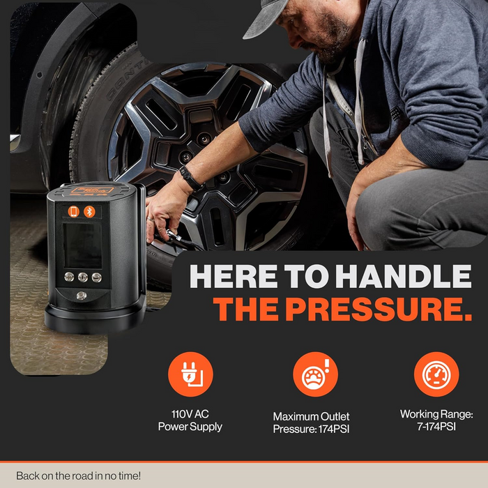 Super Handy GUT160 Automatic Tire Inflator Remote Control and Smart App New
