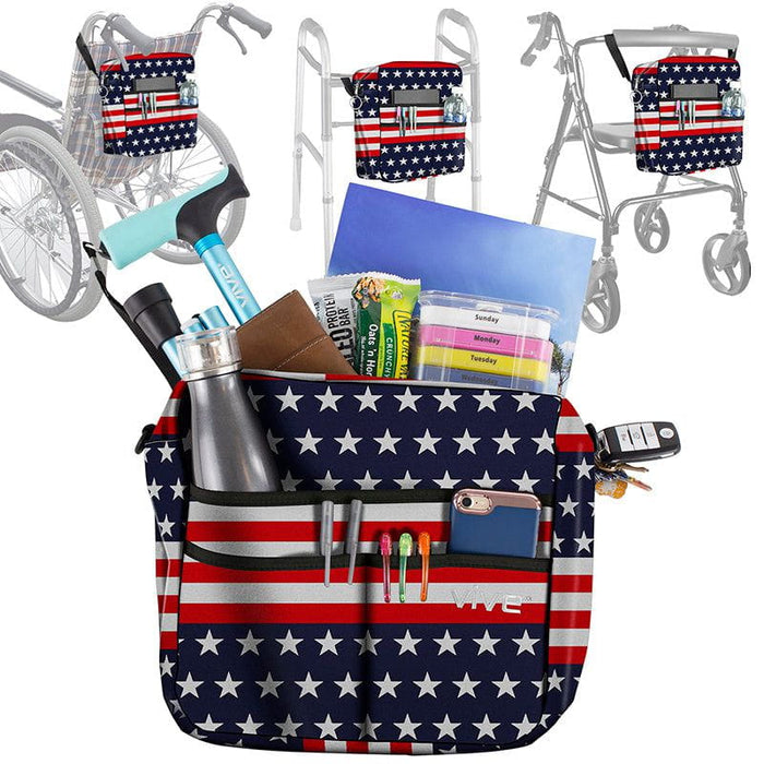 Rollator Bag - Tie Dye - rollator-walker-bag