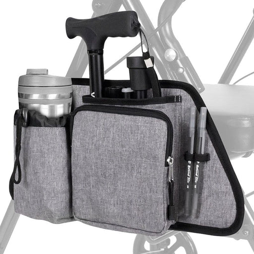 Mobility Side Bag - Gray - rollator-side-bag