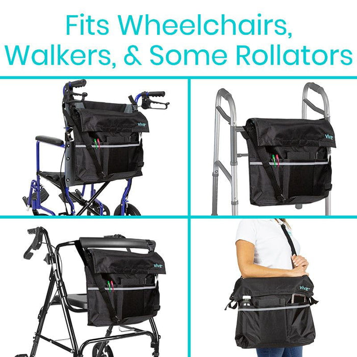 Wheelchair Bag - Green Paisley - wheelchair-bags