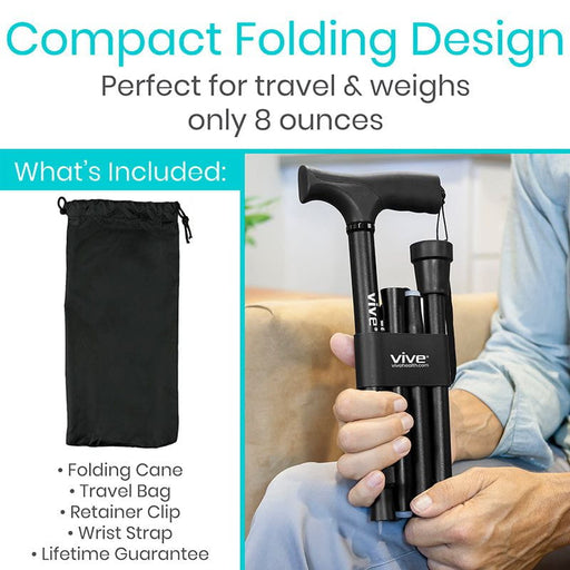 Folding Cane - Teal - folding-cane