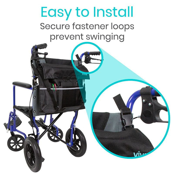 Wheelchair Bag - Geometric Leaf - wheelchair-bags