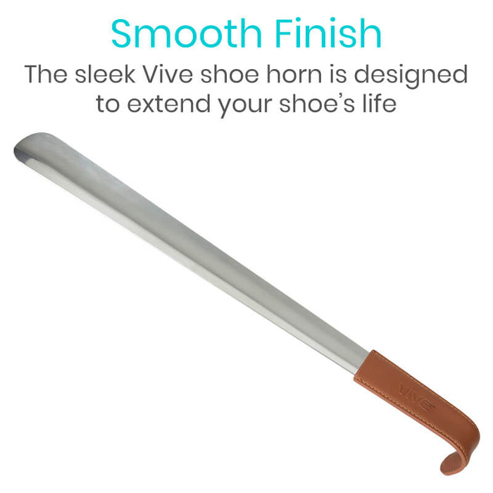 Metal Shoe Horn - 31.5" - long-shoe-horn