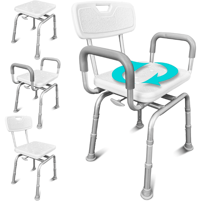 Swivel Shower Chair - White - swivel-shower-chair