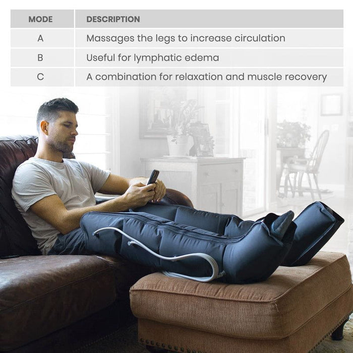 Leg Compression Machine - Sequential Pump Device For Recovery, Swelling and Pain Relief - sequential-compression-device